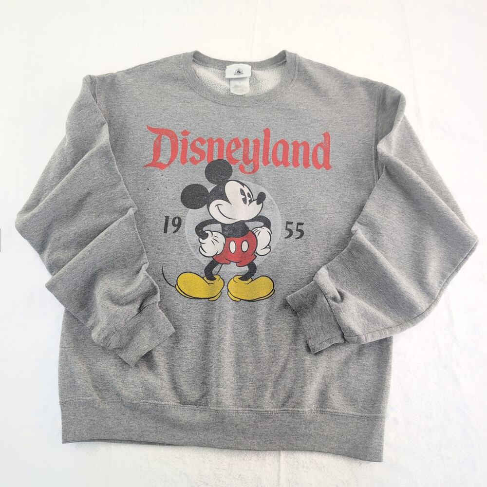 Disney Parks Mickey Crewneck Pullover *As Is* Women's Size Small